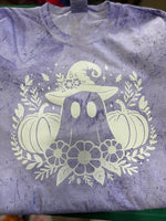 White hat Ghost with pumpkin