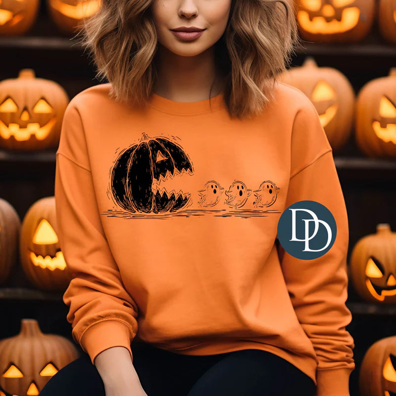 Pac Jack-O-Lantern Ghosts