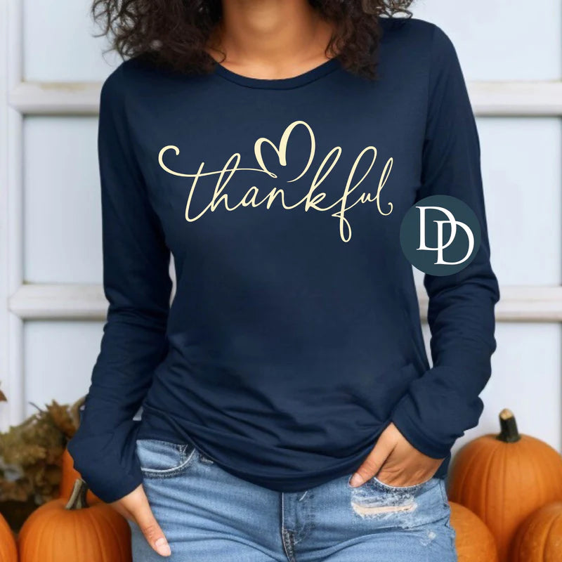 Thankful (cream screen print)