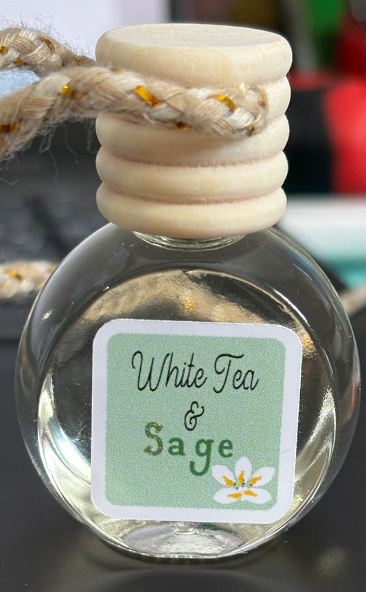 Car Oil Diffuser White Tea & Sage