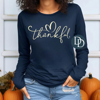 Thankful (cream screen print)
